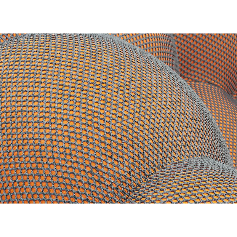 Osirys Upholstered Club Chair, Orange Polyester Blend