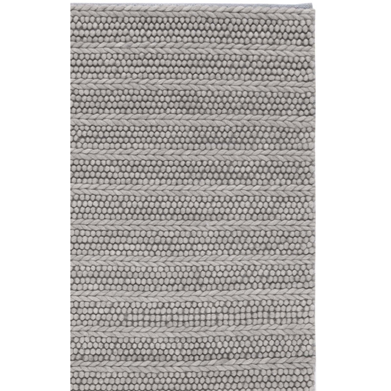 Charvik Striped Machine Made Area Rug in Gray, Rectangle 9' x 12'