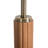 Tambo Floor Lamp -  Weathered Brass, White linen Shade, Dimmer-96228116