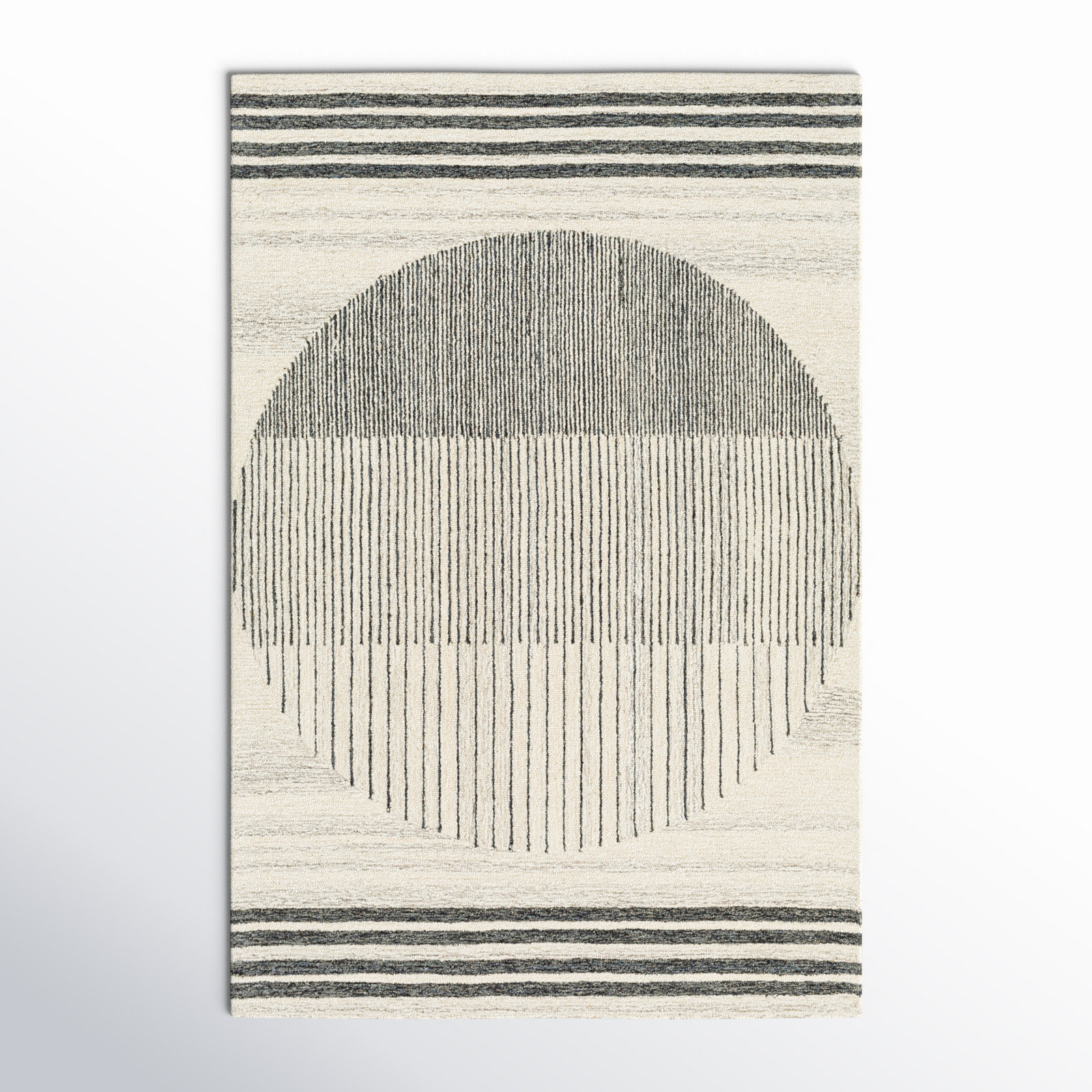 Uptown Handmade Wool Rug, Rectangle 5' x 7'6"