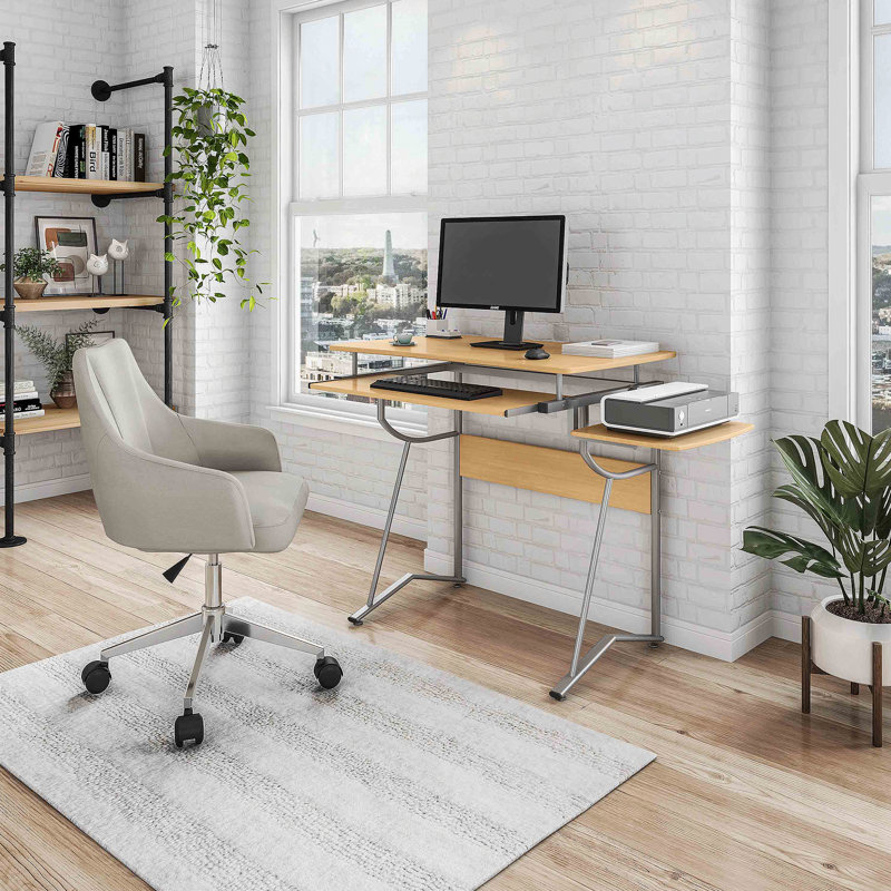 Bureau d'ordinateur avec tablette latérale et clavier Techni Mobile