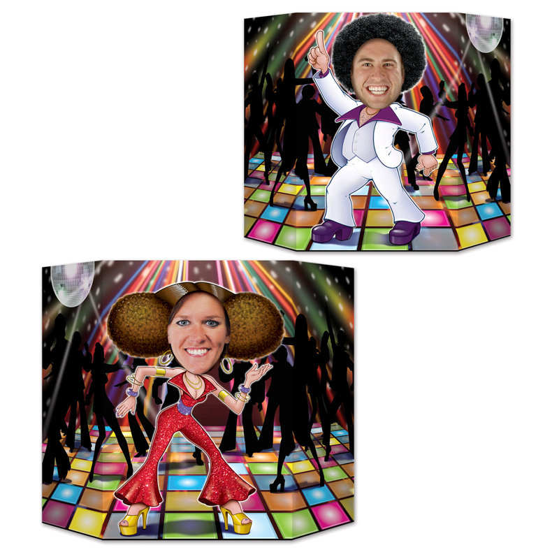 Meuble-présentoir pour photo disco couple