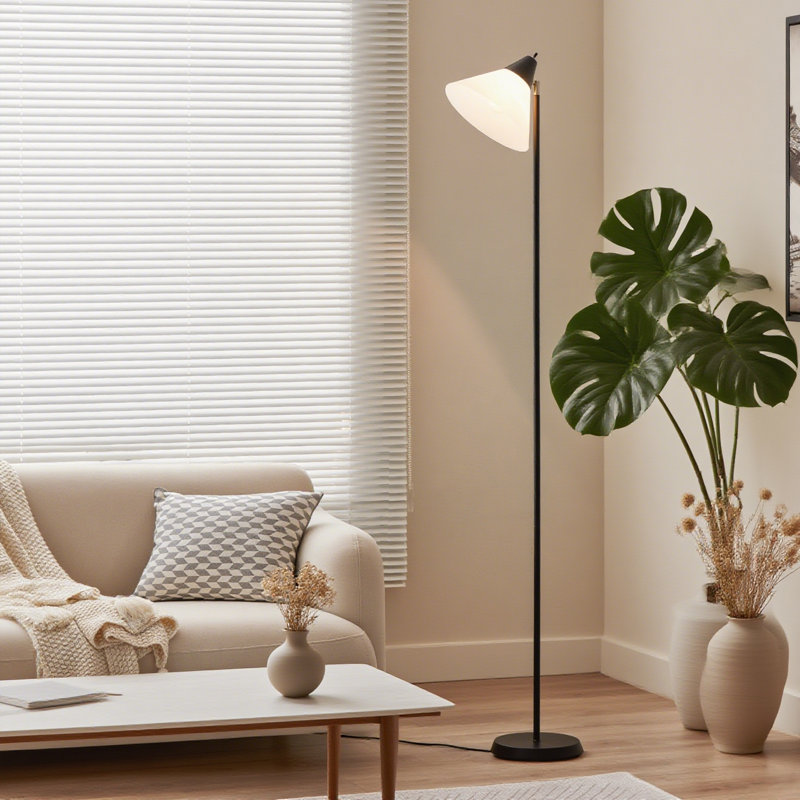 Honoding 71"Floor Lamp ,No Bulb (Black)