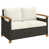 Cream Cushion/Brown Frame selected