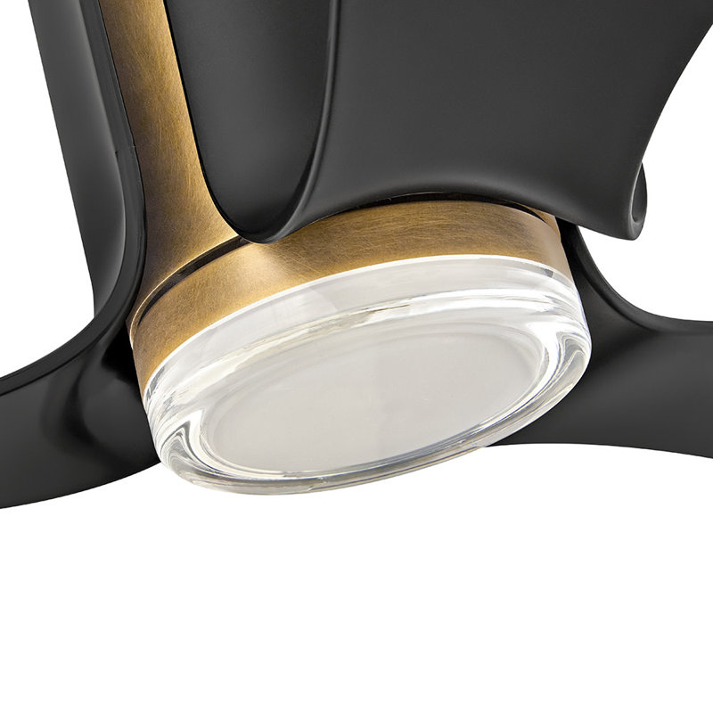 Hinkley Sven 54" LED Smart Ceiling Fan, Gold, Matte Black