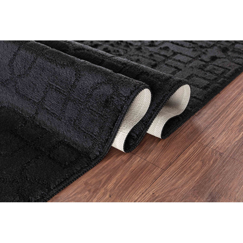 Greenlawn Non-Slip Indoor Doormat, 40cm W x 60cm L, Black