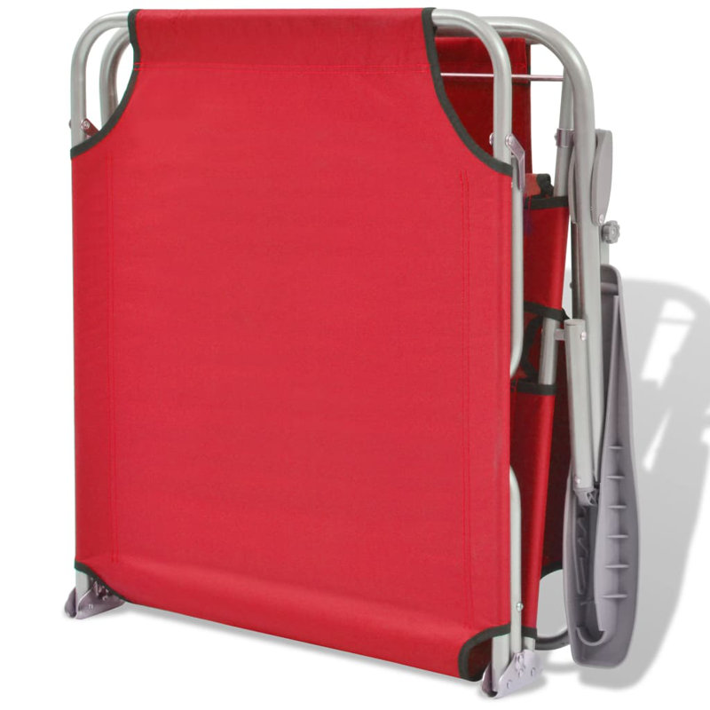 Shakira 23.2" Long Single chaise, Red