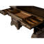 Bureau en chêne bruni avec 5 tiroirs spacieux, design classique et raffiné, 66 pouces de largeur, bois massif + cinq tiroirs en chêne, aspect, maximisant la surface, 31,84 de haut,