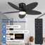 Ventilateur de plafond encastré tropical 42 po à 5 pales avec lumière et télécommande / application-2047448052