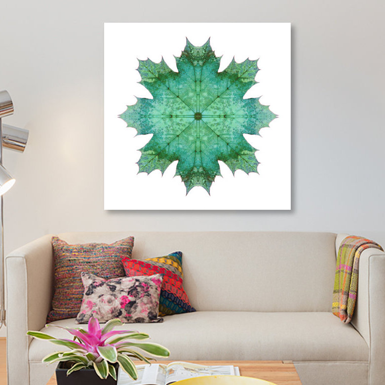 « bleu d’érable bleu étoile i », impression sur toile, H 12 po x l 12 po x P 1,5 po, Toile tendue, Pas de tapis