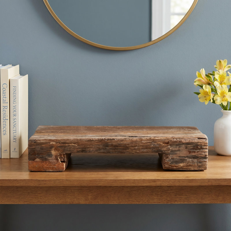 Pacific Found Wood Pedestal Tray