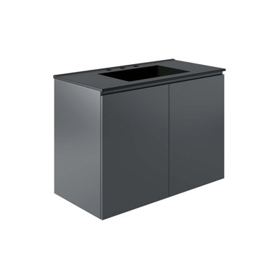 Modway Bryn 36" Wall-Mount Bathroom Vanity