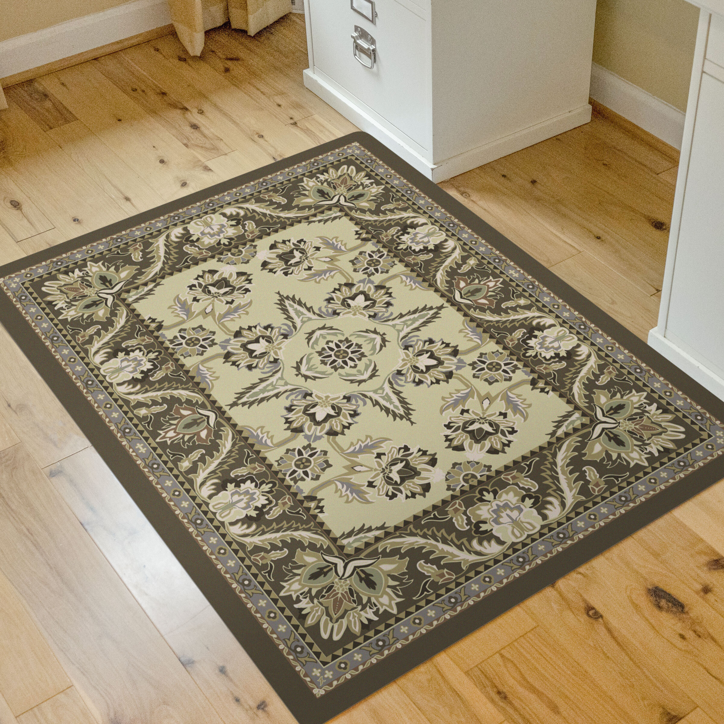 Bungalow Flooring Arabesque Desk Chair Floor Mat