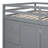 Loft Bed In Gray With Extensive Wardrobe Storage: Cabinets, Drawers, And Built-In Options Plentiful Storage Areas: Wardrobes, Drawers For Bedroom