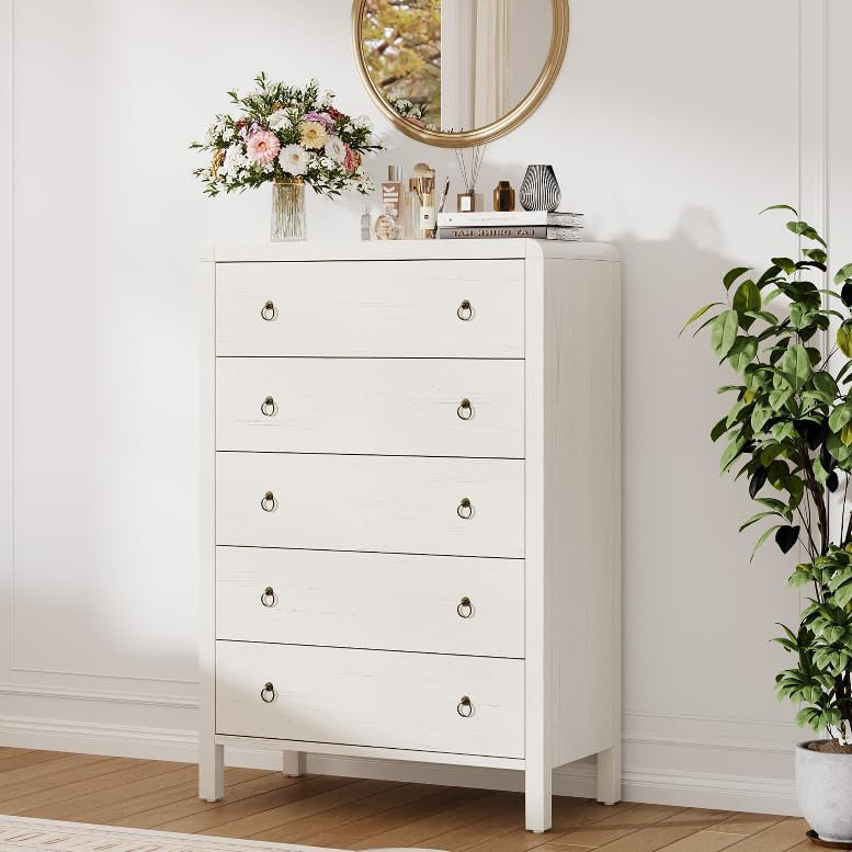 Drawer Dresser, Modern Closet Dressers Chest of Drawers, Wood Storage Dresser Chest of Drawers Clothes Organizer for Bedroom Living Room Hallway Closet