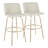 Thea 30" Fixed-Height Bar Stools with Gold Metal Legs & Round Footrest-132284140-94398875-132284144