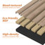 2 pièces de panneaux muraux 16 po x 10 po à aspect bois, panneaux de lattes insonorisées 3D pour décoration murale intérieure (23 pieds carrés / caisse)-102493868