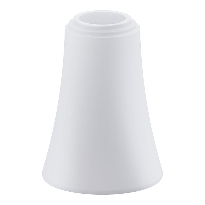 Abat-jour en forme de cloche en verre de 10 po de couleur blanche Rothbury