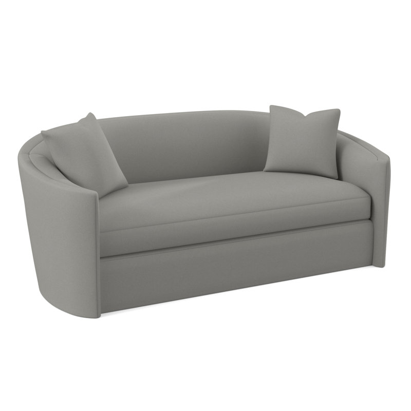 Aurora Boucle and Velvet Sofa, Fizz Ivory 100% Polyester