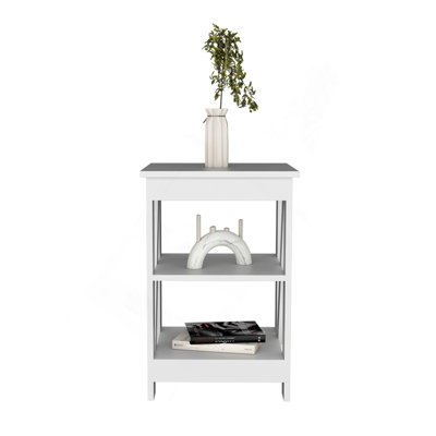 Side Table Rossville, Living Room, White