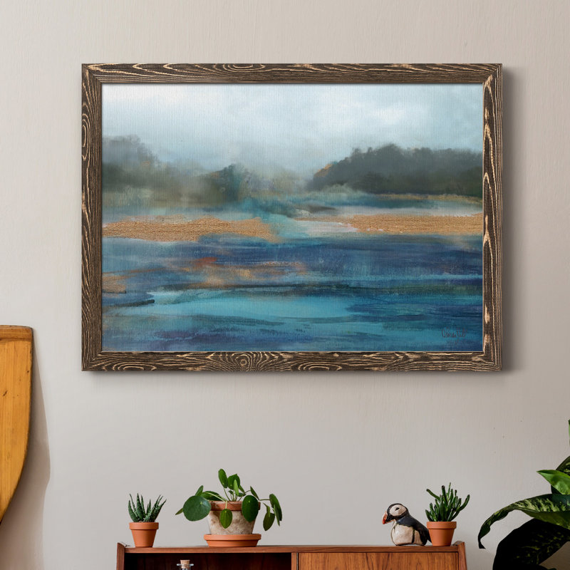 Printemps froid - reproduction d'art sur toile, H 31,5 po x l 23,5 po x P 1,5 po, Noyer