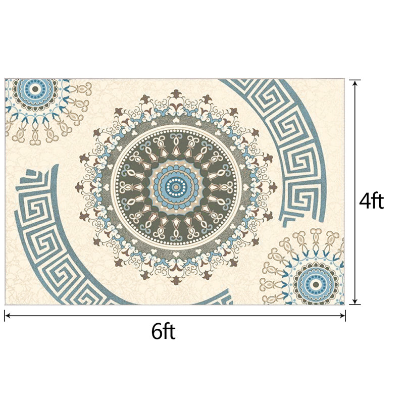 Tapis bleu / beige Kylo, Rectangle 4 pi x 6 pi