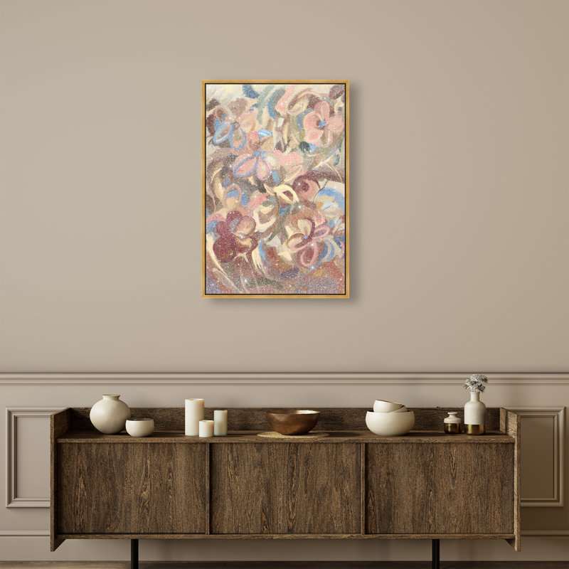 Moving Eden Print by Oliver Gal, 25"H x 17"W, Gold Floater Frame