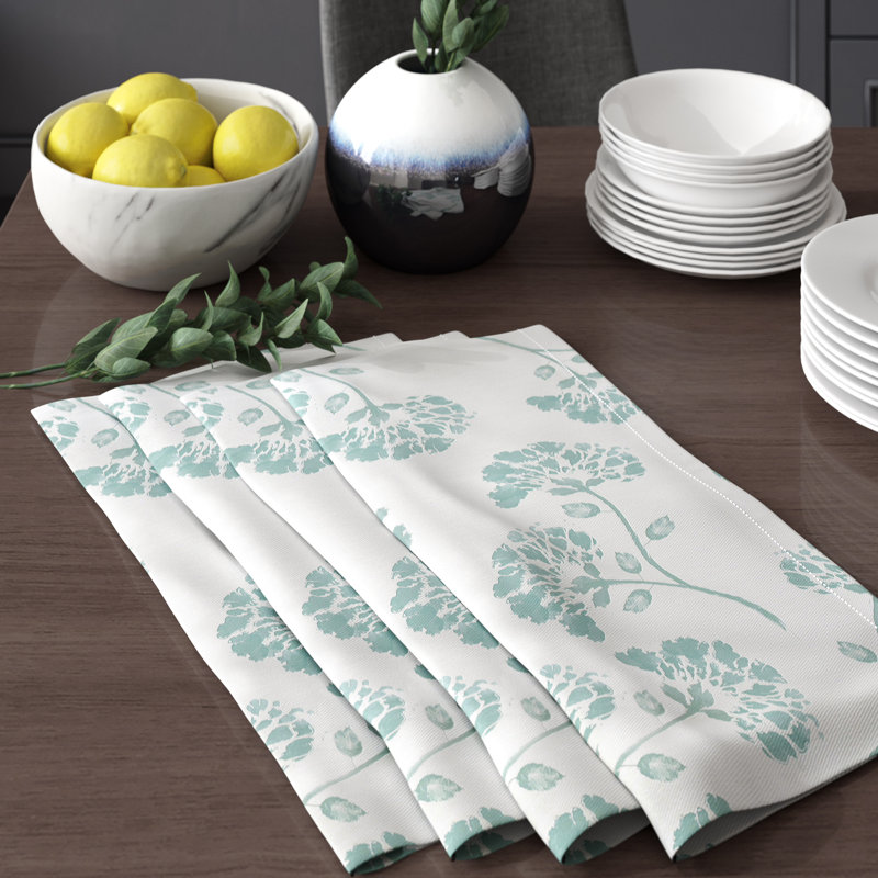Gorrell 4 Piece Napkin Set, Grey