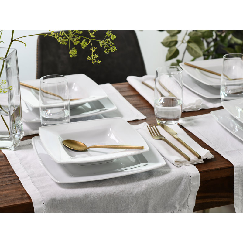 Victoria WeiÃ 12 Piece Bone China Dinnerware Set, Service for 6