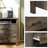 21.7" Nightstand with 2 Drawers(Set of 2)-1899125444