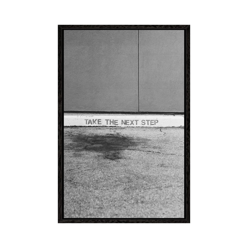 Take The Next Step by Bethany Young - Print on Canvas, Black Framed, 66.04cm H x 45.72cm W x 3.81cm D