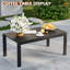 Ensemble de conversation d'extérieur en aluminium pour 7 personnes avec table basse Clean-Line-2110898989-2110898978