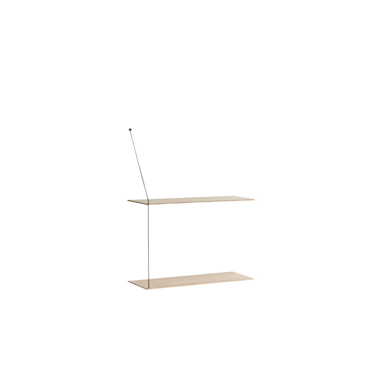 Stedge Shelf (60 Cm), White Oak, 47.2" H x 23.6" W x 8.7" D