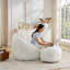 Fauteuil à billes et méridienne avec repose-pieds 3 en 1 46 po Elaine -336703014