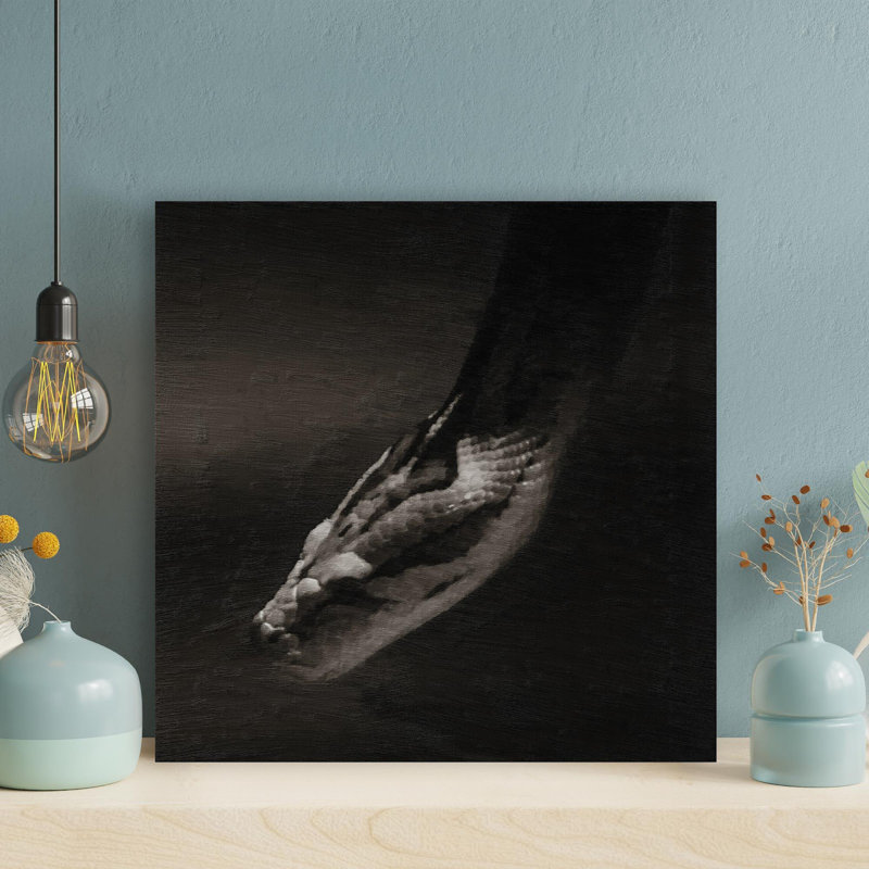 Brown Snake 1 - peinture sur toile tendue, H 32 po x l 32 po