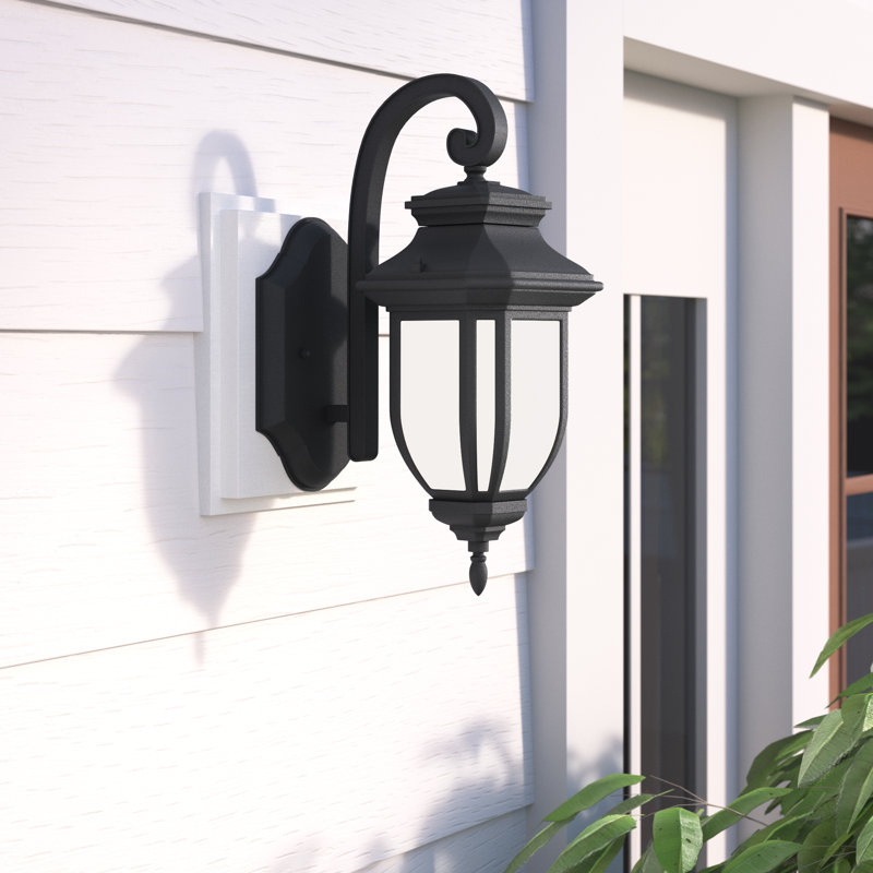 Carterton LED Wall Light, 14.63" H x 6.38" W x 8.5" D, Antique Bronze, No