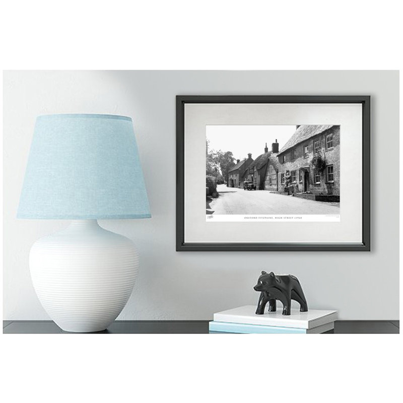 Okeford Fitzpaine, High Street C1960 by Francis Frith - Single Picture Frame Print, 45cm H x 60cm W x 2.3cm D