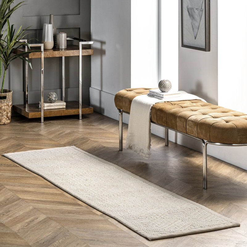 Natural Textured Suzanne Area Rug, Runner 2'6" x 8'