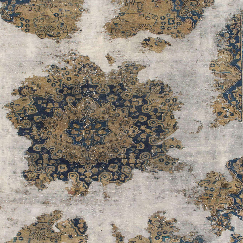 Tapis abstrait moderne 1126, Carré 6 pi