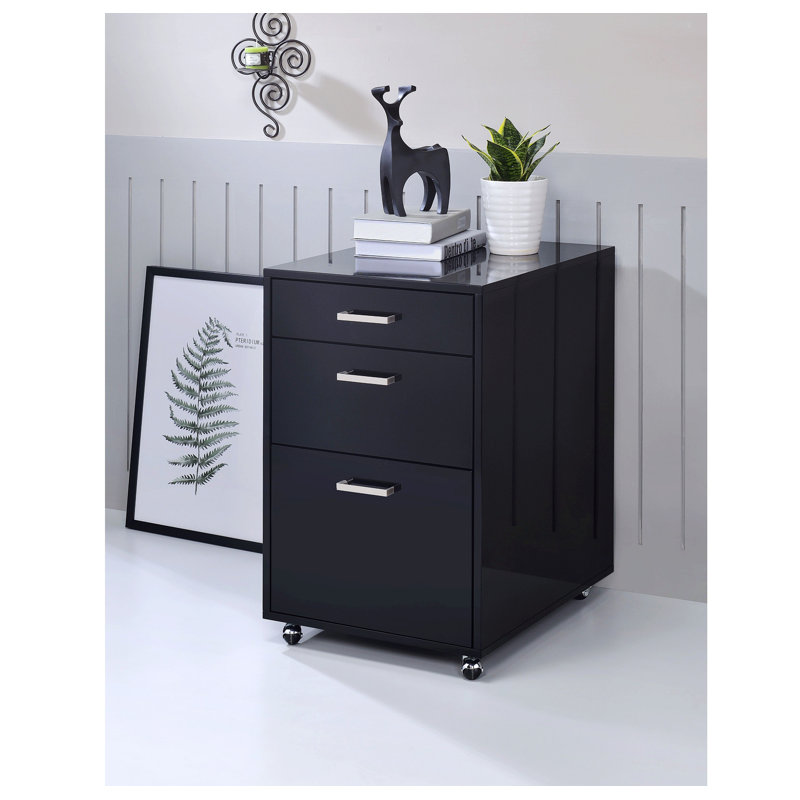 Commode d'appoint Renisha, Noir