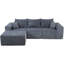 Canapé modulaire en velours côtelé Clementino-116082404
