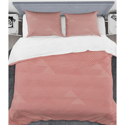 Polyester Twill Geometric Shapes Duvet Cover Set