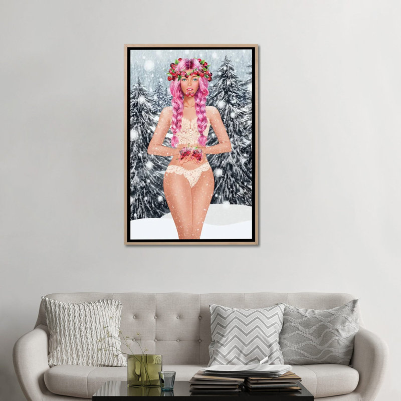 «Cherry III», reproduction d'art sur toile encadrée, H 48 po x l 32 po, Reproduction encadrée sans passe-partout, Beige