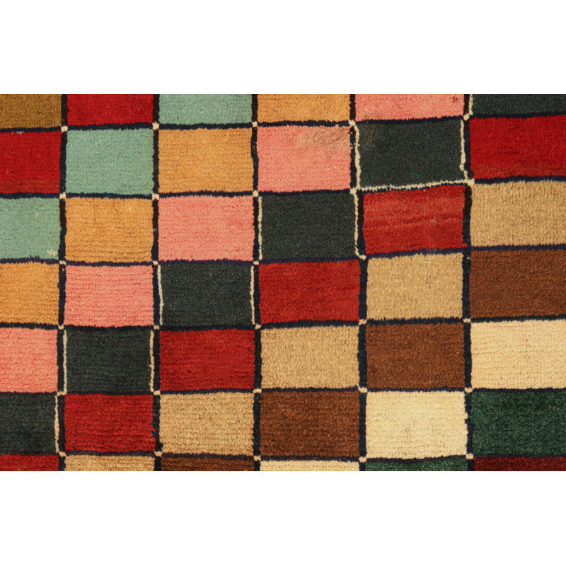 One-of-a-Kind Hand Knotted Area Rug, Rectangle 3'6" x 5'3"