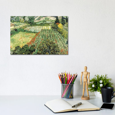 Feld Mit Mohnblumen by Vincent Van Gogh - Wrapped Canvas Painting