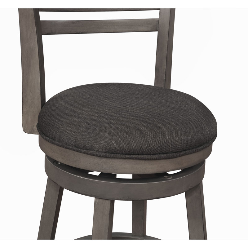 Tabouret de bar et de comptoir Buckelew, Tabouret de comptoir (assise de 24 po de hauteur), Gris