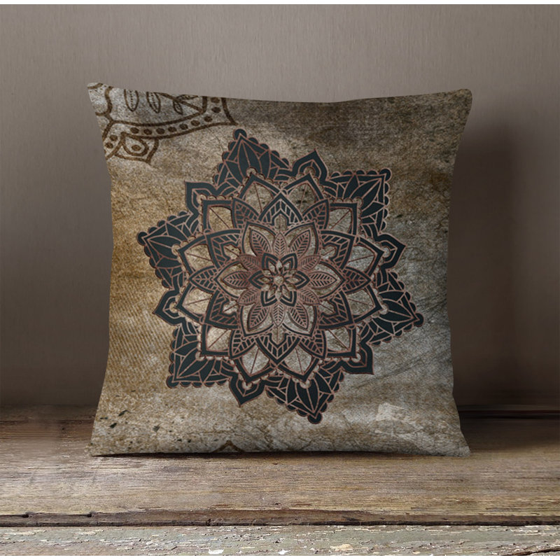 Throw Pillow With Insert, Brown 3, 20"H x 20"W