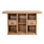 Solid Wood Bar with Iron Footrail-1194014041