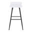Tabouret de bar pivotant à hauteur fixe Camargo avec pieds fuselés en métal-818840198