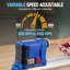 Puissant tour à bois de table de 600 W - vitesse réglable de 10 po x 24 po (800 à 3000 tr / min), moteur à fil de cuivre de précision, conception compacte bleue pour le bricolage et le travail du bois professionnel - Réglementations américaines, WL600
